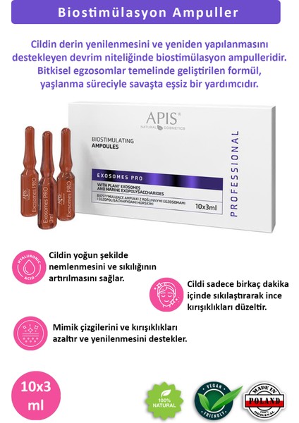 Exosemes Pro Bitkisel Ampul 10 x 3 ml