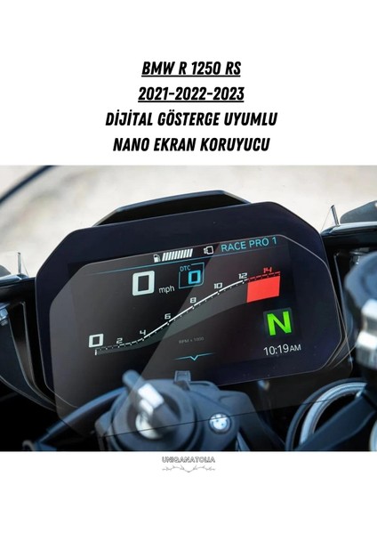 Bmw R 1250 Rs 2021 2022 2023 Dijital Gösterge Uyumlu Nano Ekran Koruyucu