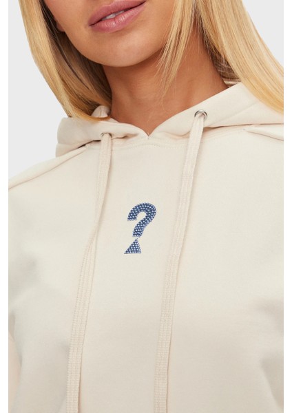 Roses Taşlı Pamuklu Oversize Fit Kapüşonlu Yaka Sweat W4BQ05KBY51 Bayan Sweat W4BQ05 KBY51 G012 fırsatları
