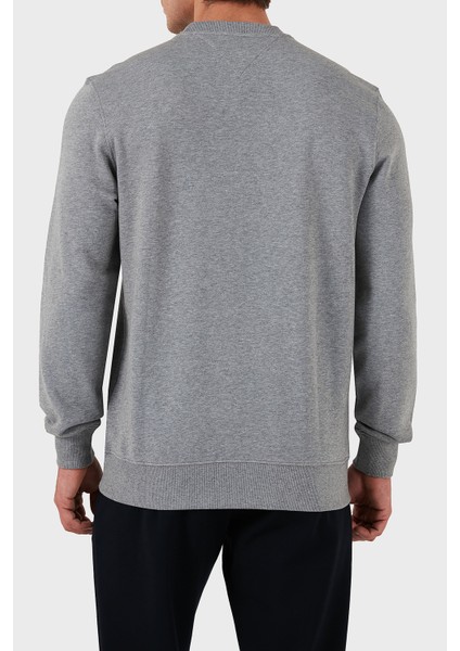 Pamuklu Logolu Regular Fit Bisiklet Yaka Sweat Erkek Sweat MW0MW37237 P91