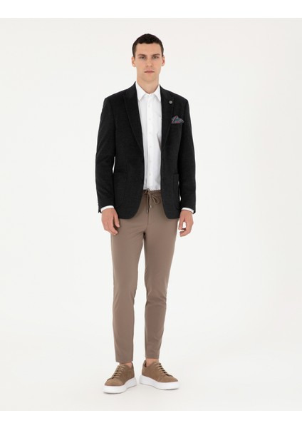 Erkek Vizon Klasik Jogger Pantolon 50296593-Vr052