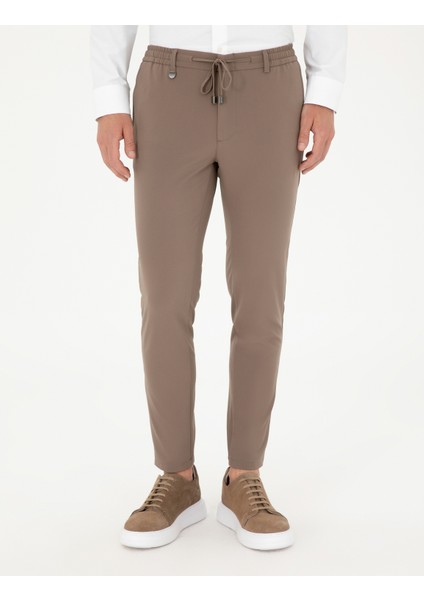 Erkek Vizon Klasik Jogger Pantolon 50296593-Vr052