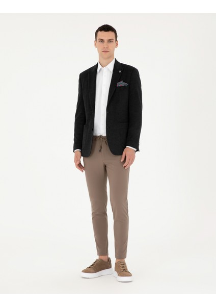 Erkek Vizon Klasik Jogger Pantolon 50296593-Vr052
