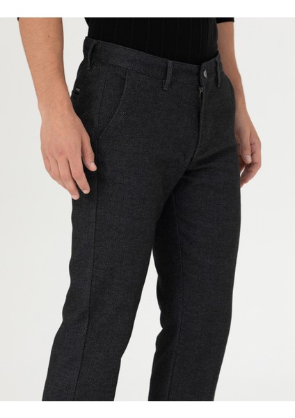 Erkek Antrasit Regular Fit Kanvas Pantolon 50278474-Vr006