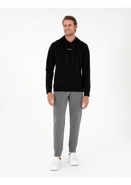 Pierre Cardin Erkek Siyah Comfort Fit Sweatshirt 50290635-VR046