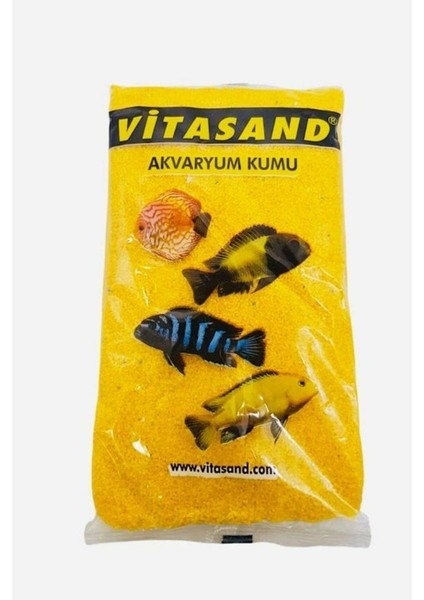 Akvaryum ve Fanus Kumu 750 gr 1 x 2 mm Sarı 1 Adet