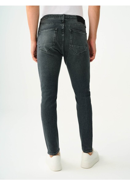 Erkek Jean Pantolon Koyu Gri LF2037012 Justin Skinny Fit modelleri