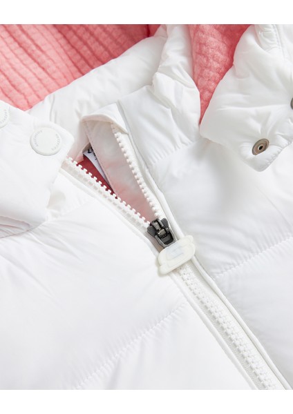G Outerwear Padded Jacket Büyük Kız Çocuk Beyaz Mont SK242030-100