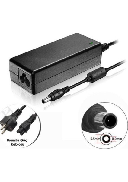 BYARS-NP350V5C-S0KTR Notebook Laptop Uyumlu Adaptör Şarj Aleti Adaptör 19V 4.74A Byarsbilişim