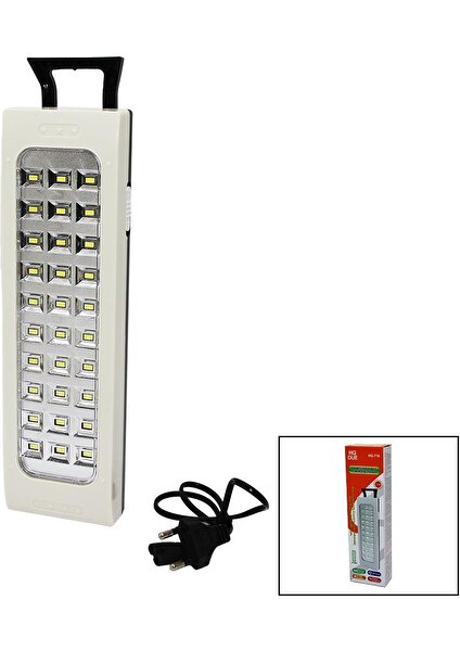 BYARS-30SMD LED Lamba Işıldak Fener Fiş Şarjlı - Kulplu Byarsbilişim