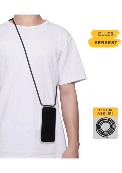 Xiaomi RedMi Note 8 Pro Askılı İpli Şeffaf Tank Kılıf modelleri