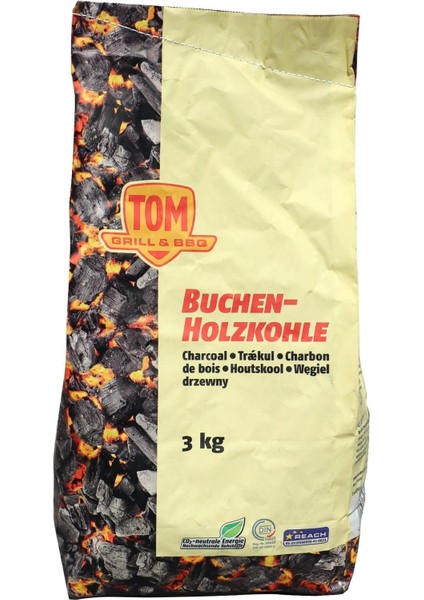 Mangal Kömürü Briket Sıkma 3 kg (Sarı)