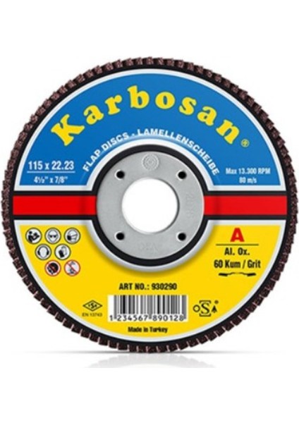 Flap Ao Kırmızı 115X22 120 Kum (982995) fiyatları