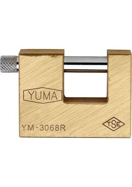 Kayar Milli Asma Kilit 68 mm YM-3068 Pirinç
