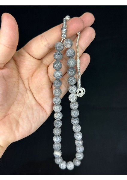 Jasper Taşı Doğaltaş Tesbih Küre Kesim T-491