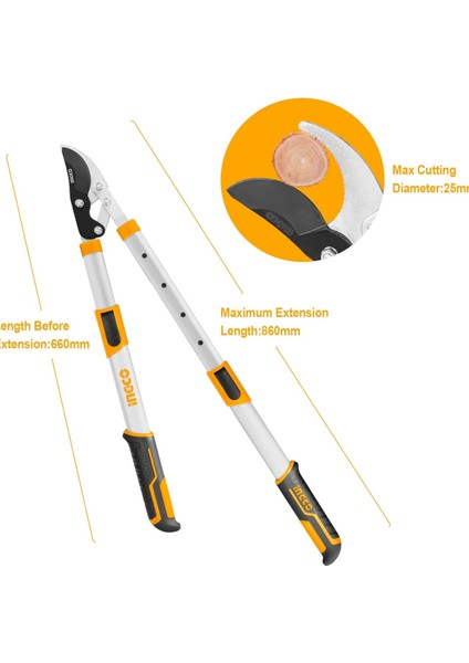 HLTS7401 Teleskopik Budama Makası 860 mm fiyatları