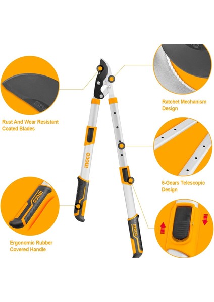 HLTS7401 Teleskopik Budama Makası 860 mm modelleri