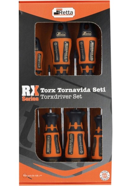 RXT6100 Torx Delikli Tornavida Seti 6'lı