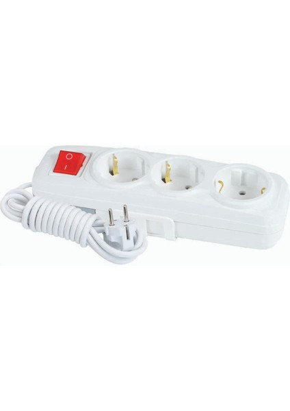 Üçlü Anahtarlı Priz 5 Mt. Lara (15131105)