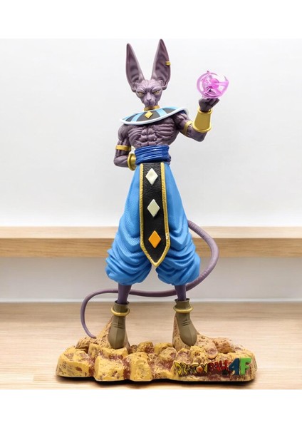 Dragon Ball Anime Beerus Birusu Mitolojik Karakter Figür Oyuncak Koleksiyonluk Dekoratif Biblo 30 cm