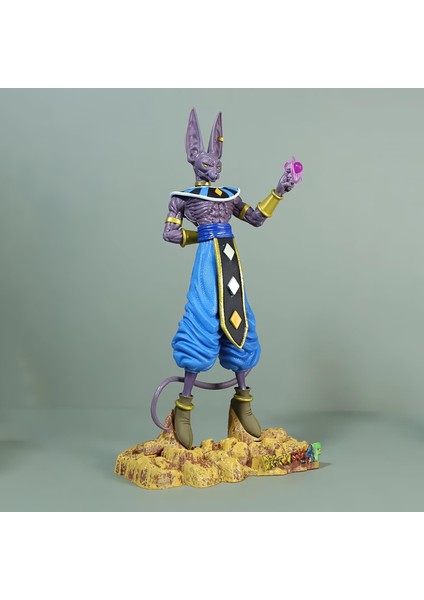 Dragon Ball Anime Beerus Birusu Mitolojik Karakter Figür Oyuncak Koleksiyonluk Dekoratif Biblo 30 cm