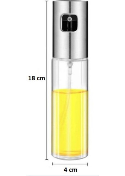 Spreyli Cam Yağdanlık Yağ Sirke Limon Püskürtme Yağdanlığı 100 ml