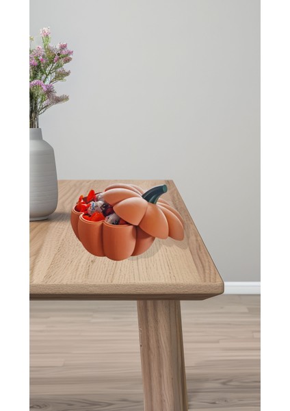 Balkabağı Tasarımlı Kapaklı Şekerlik