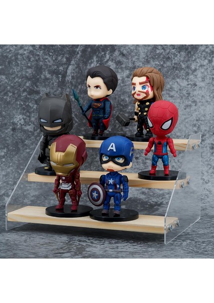 Yenilmezler 6lı Anime Figür Oyuncak Seti Spiderman Ironman Thor C. America Superman Batman Bir Arada modelleri
