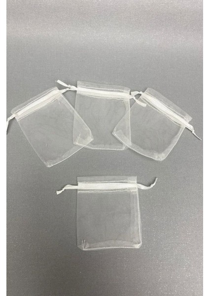 50 Adet Tesbih Boy ve Hediyelik Kına Tül Kesesi (7*9cm)