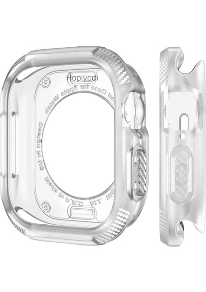 Apple Watch 10 46MM Silikon Tpu Kasa Koruyucu Ön Arka Koruma Gard 17