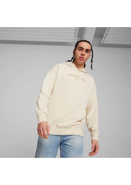 Erkek Krem Puma x Ptc Graphic Hoodie Krem Erkek Hoodie
