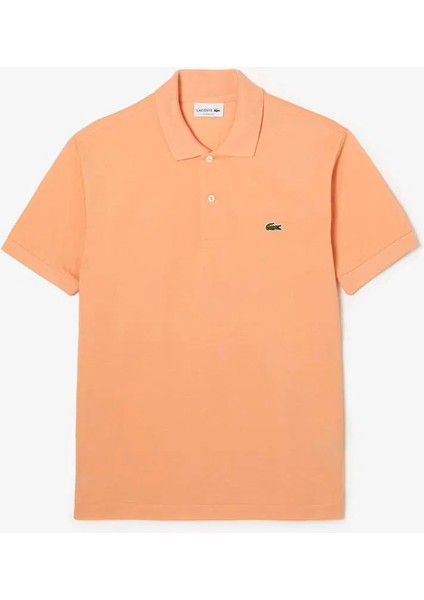 Erkek Polo T-Shirt Turuncu Klasik Fit