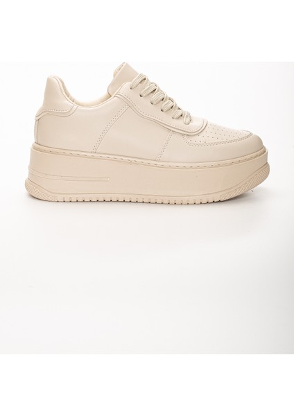 Nude Sneaker Yüksek Tabanlı 5 Cm Spor Ayakkabı