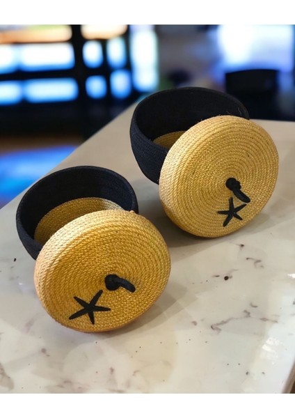 Ayşe Serhoşoğlu Home Design Hasır Sepet, 2'Li Kapaklı Dekoratif Sepet, Çok Amaçlı Saklama Kutusu, modelleri