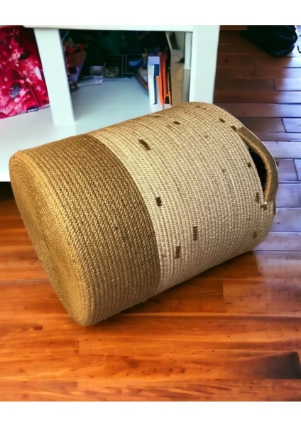 Ayşe Serhoşoğlu Home Design Hasır Sepet, Büyük Boy Dekoratif Sepet, Çok Amaçlı Saklama Kutusu, fiyatları