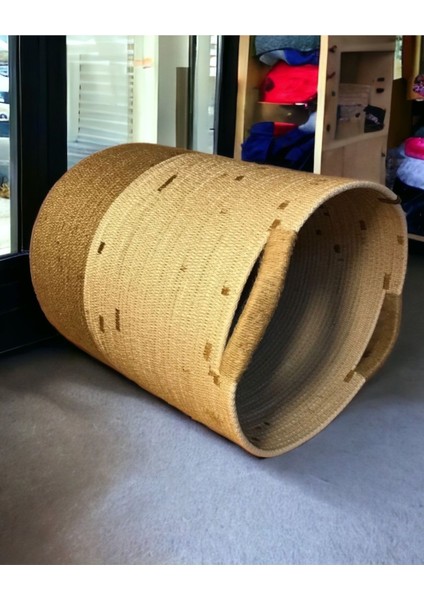 Ayşe Serhoşoğlu Home Design Hasır Sepet, Büyük Boy Dekoratif Sepet, Çok Amaçlı Saklama Kutusu, modelleri