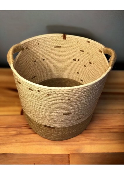 Ayşe Serhoşoğlu Home Design Hasır Sepet, Büyük Boy Dekoratif Sepet, Çok Amaçlı Saklama Kutusu, fırsatları