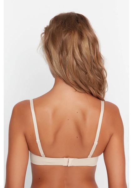 Ten Ip Askılı Ekstra Push-Up Tshirt Bra Örme Sütyen