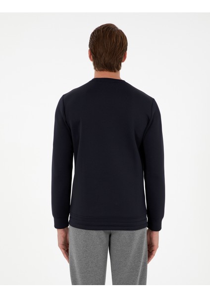 Pierre Cardin Erkek Lacivert Regular Fit Sweatshirt 50290633-VR033