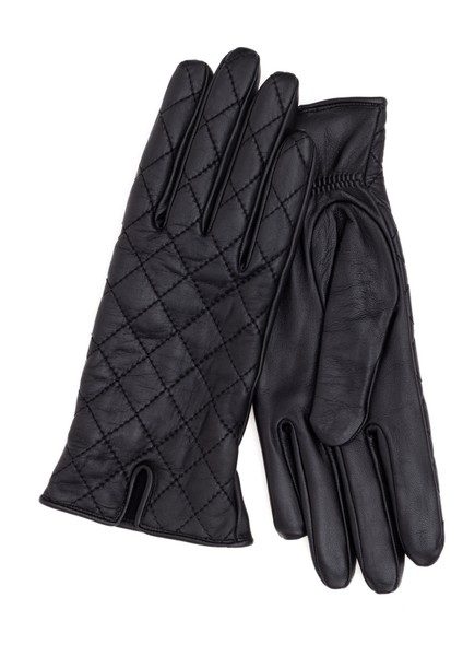 Kadın Siyah Deri Eldiven 50301575-VR046