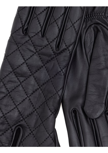 Kadın Siyah Deri Eldiven 50301575-VR046 modelleri