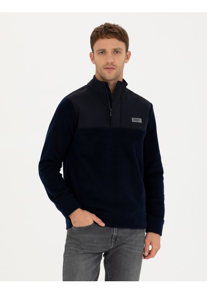 Erkek Lacivert Regular Fit Sweatshirt 50271771-Vr033