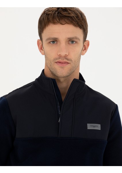 Erkek Lacivert Regular Fit Sweatshirt 50271771-Vr033