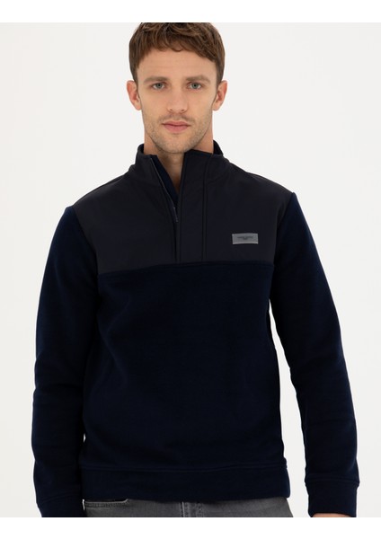 Erkek Lacivert Regular Fit Sweatshirt 50271771-Vr033