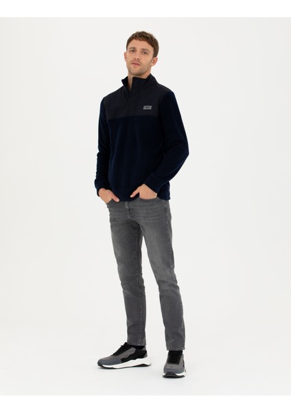 Erkek Lacivert Regular Fit Sweatshirt 50271771-Vr033