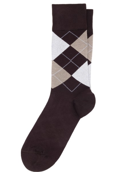 Erkek Erkek Bambu Karışımlı Kahverengi Soket Desenli Çorap 50299924-400 fiyatları