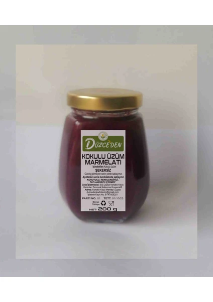 Şekersiz Kokulu Üzüm Marmelatı 200 g