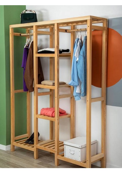 Elawoodworking Hannah'nın Evi Elbise Askısı Naturel