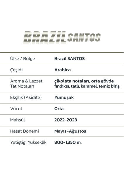 Single Origin Brazil Santos Filtre Kahve 250 Gr. fırsatları