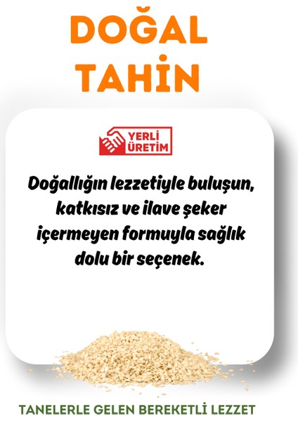 Doğal Katkısız Tahin 500 gr